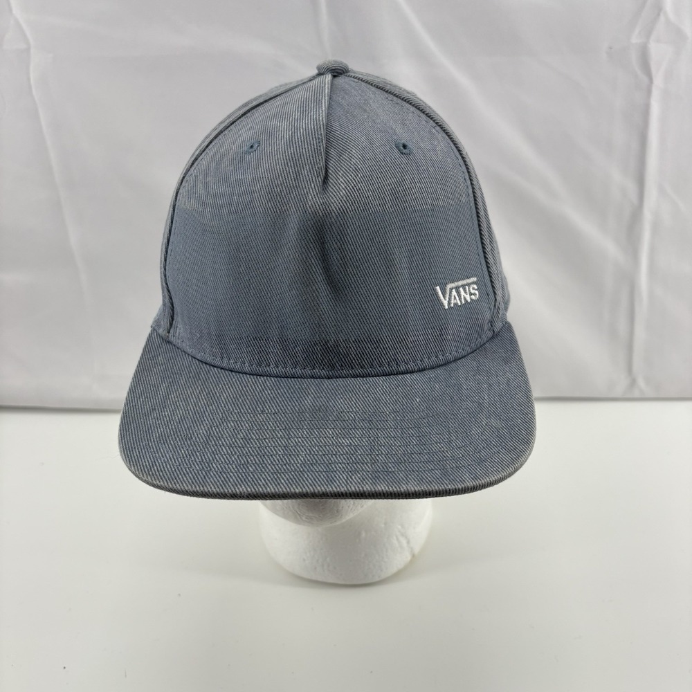 Vans‎ Men's Splitz Off The Wall Hat SnapBack Cap Blue Chambray Denim One Size
